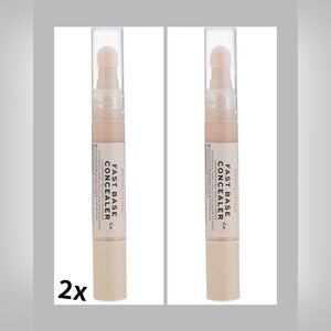 2x Makeup Revolution Fast Base Concealer  Light Weight C4 Net Wt 0.5 Oz SEALED